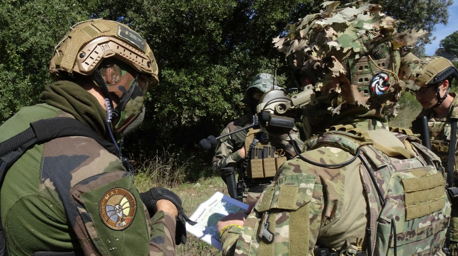 Topographie sur le terrain.